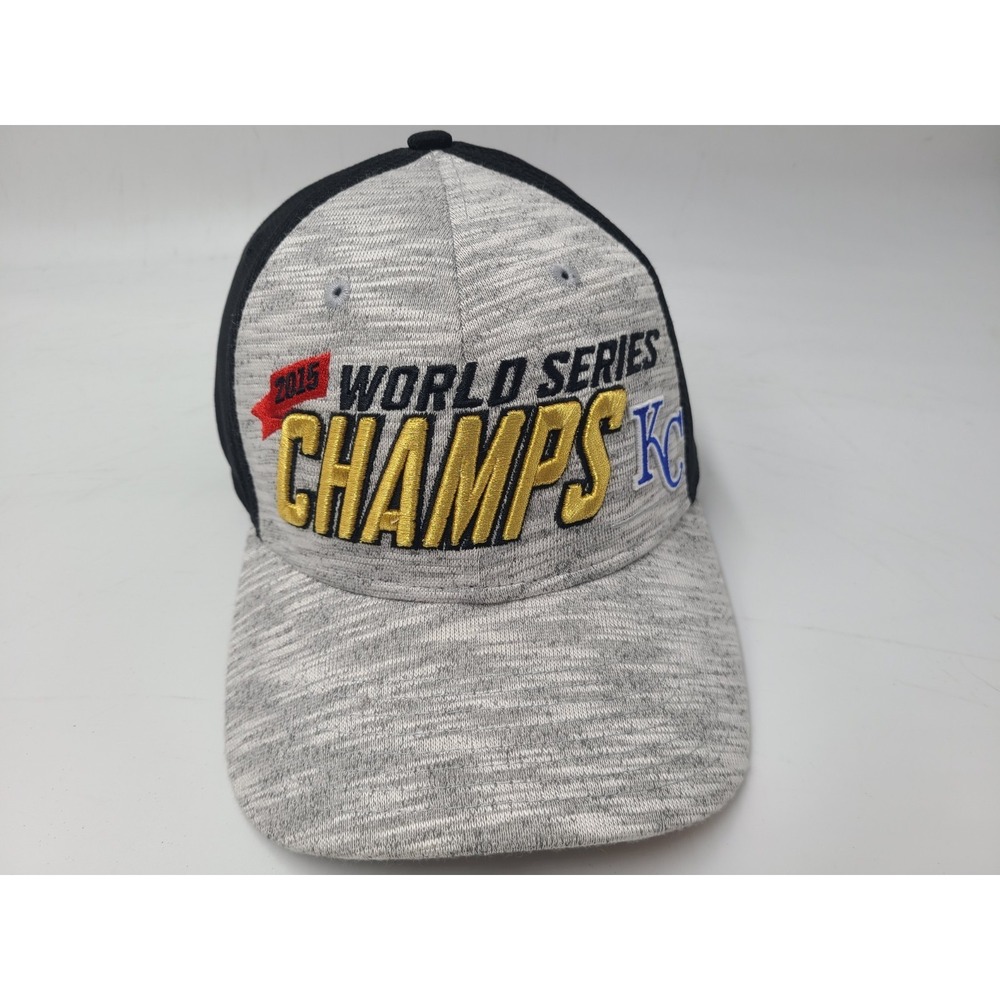 Kansas City Royals 2015 World Series Champions New Era 39Thirty Fit OSFM Hat Cap